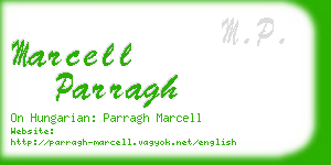 marcell parragh business card